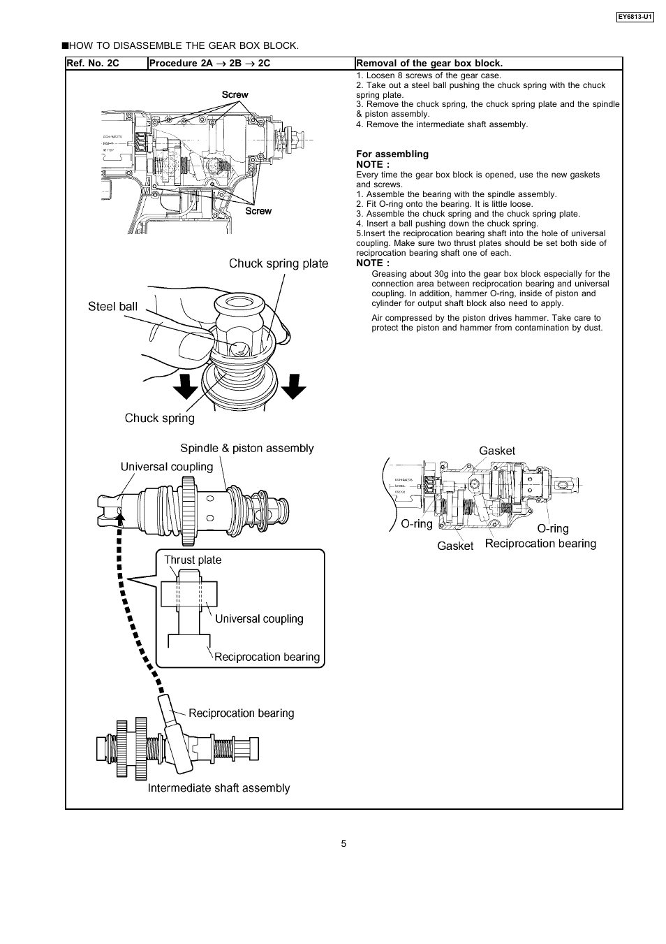 Panasonic EY6813-U1 User Manual | Page 5 / 10