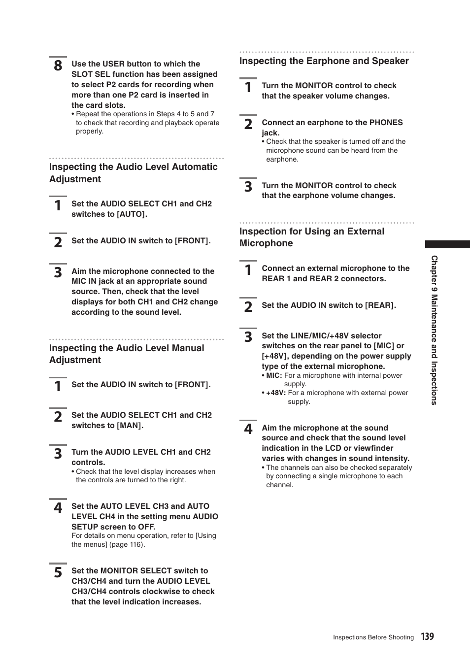 Panasonic AG-HPX500E User Manual | Page 139 / 152