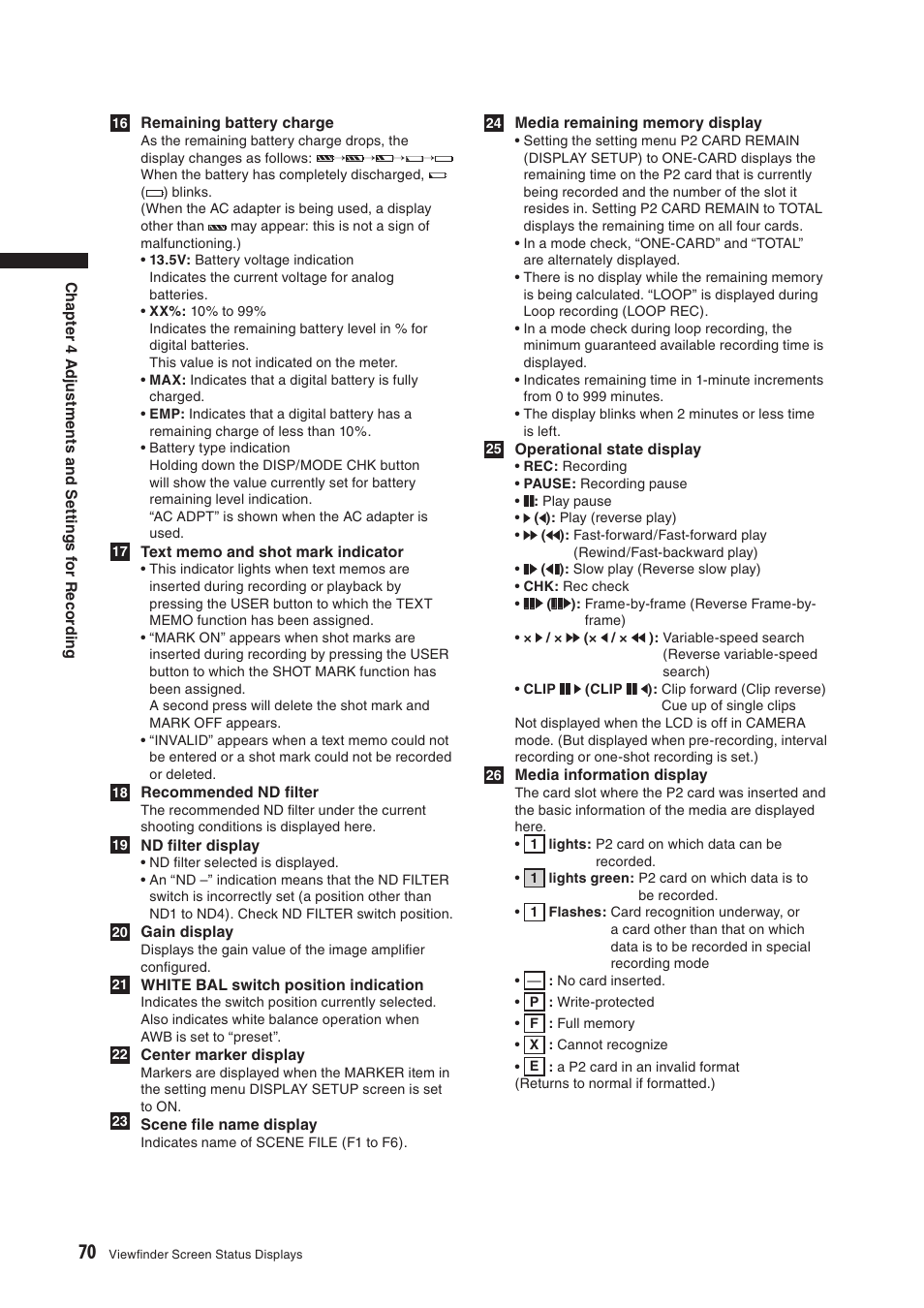 Panasonic AG-HPX500E User Manual | Page 70 / 152