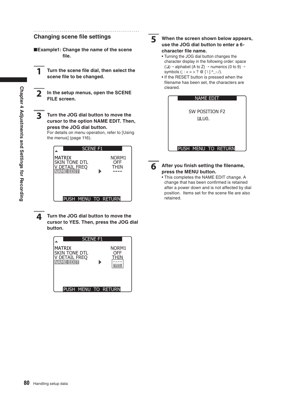 Panasonic AG-HPX500E User Manual | Page 80 / 152
