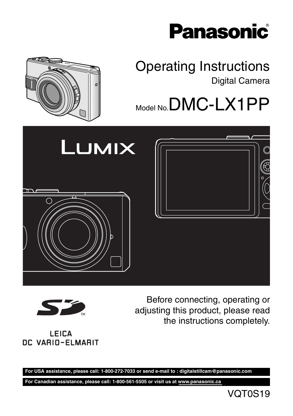 Panasonic DMC-LX1PP User Manual | 136 pages