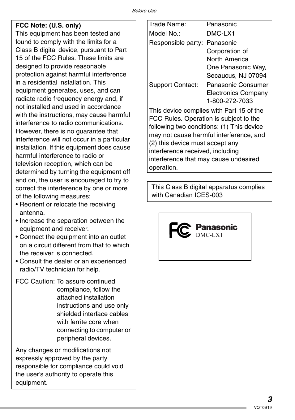 Panasonic DMC-LX1PP User Manual | Page 3 / 136