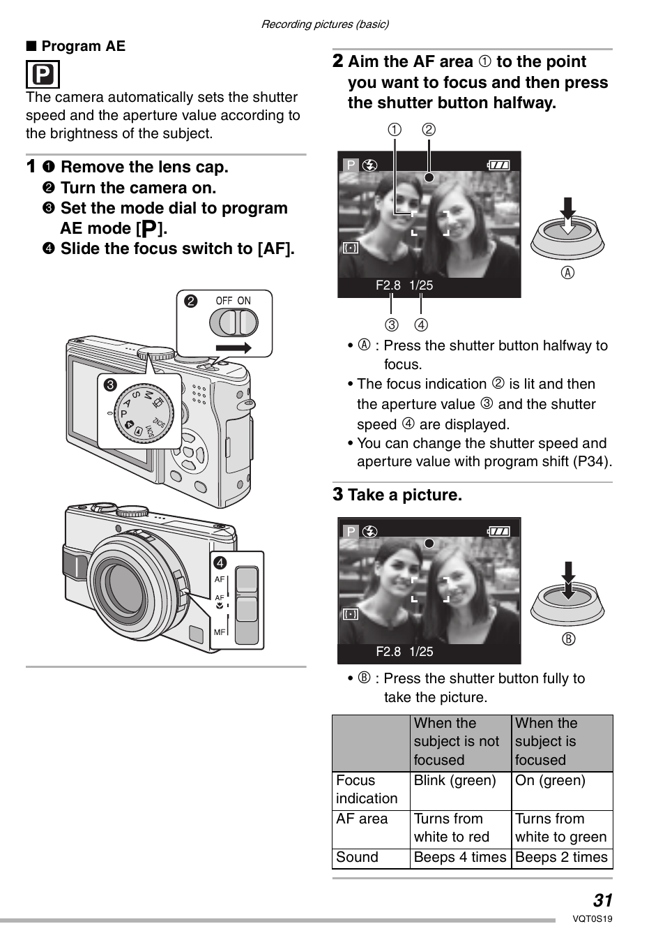 1 2 3 4 a | Panasonic DMC-LX1PP User Manual | Page 31 / 136