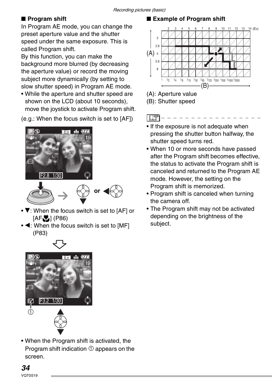 A) (b) | Panasonic DMC-LX1PP User Manual | Page 34 / 136