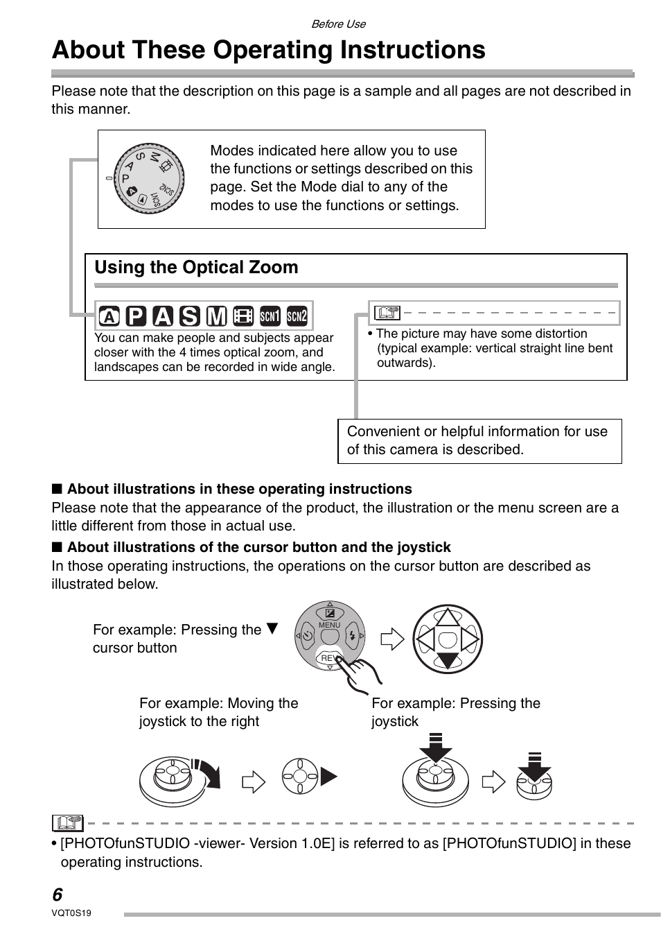 About these operating instructions, Using the optical zoom | Panasonic DMC-LX1PP User Manual | Page 6 / 136