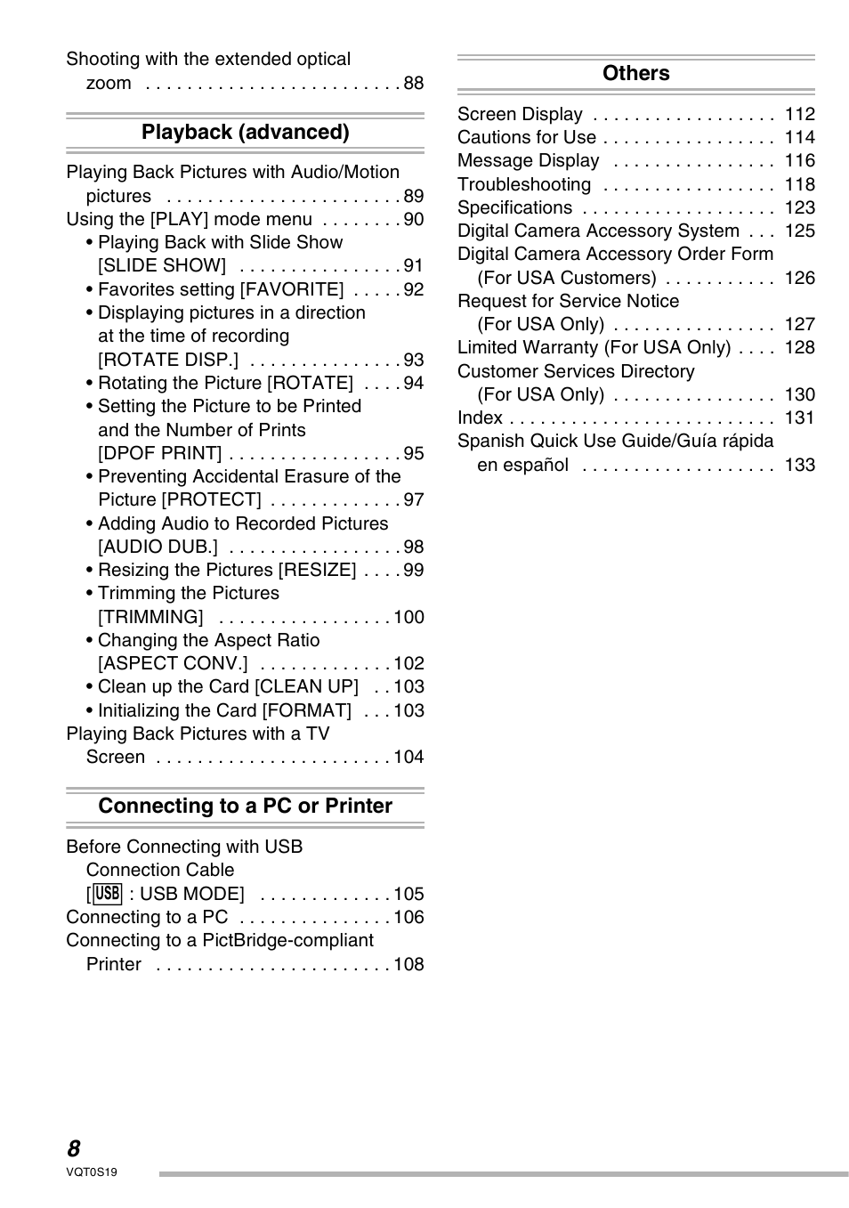 Panasonic DMC-LX1PP User Manual | Page 8 / 136
