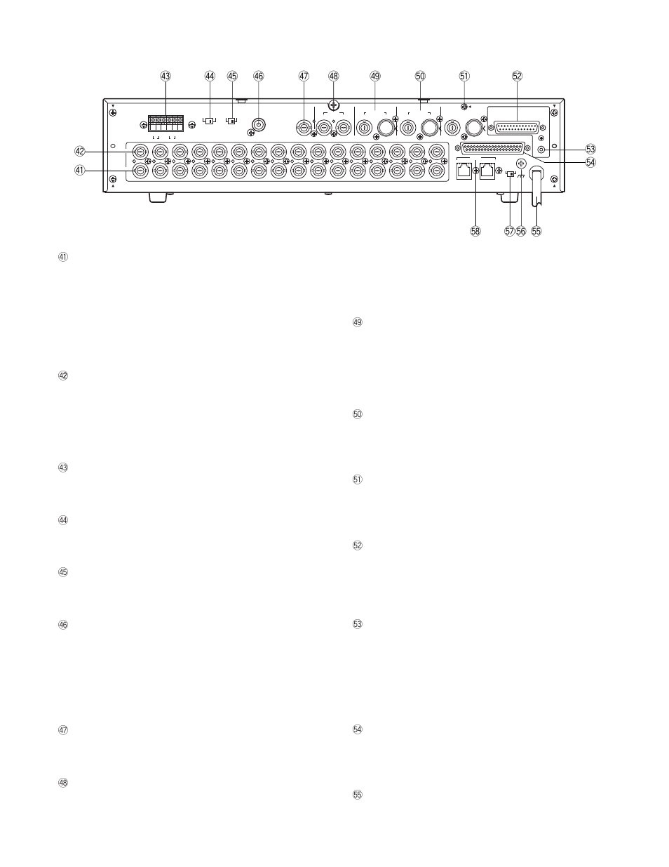 Rear view | Panasonic WJ-FS616C User Manual | Page 10 / 82