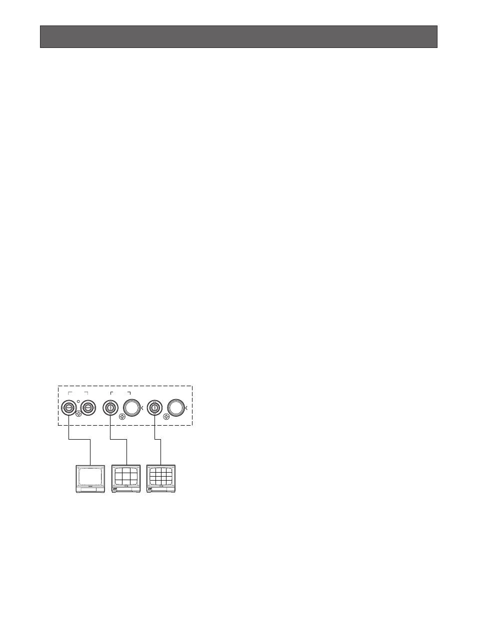 Monitors and displays, Spot and multiscreen monitor | Panasonic WJ-FS616C User Manual | Page 21 / 82