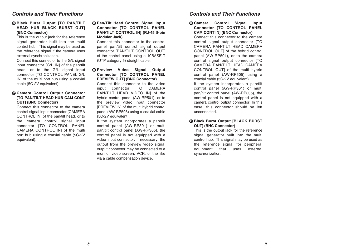 Panasonic AW-HB605 User Manual | Page 5 / 11