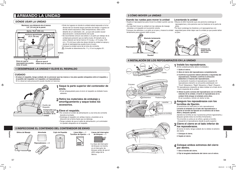 Armando la unidad | Panasonic EP1285 User Manual | Page 14 / 19