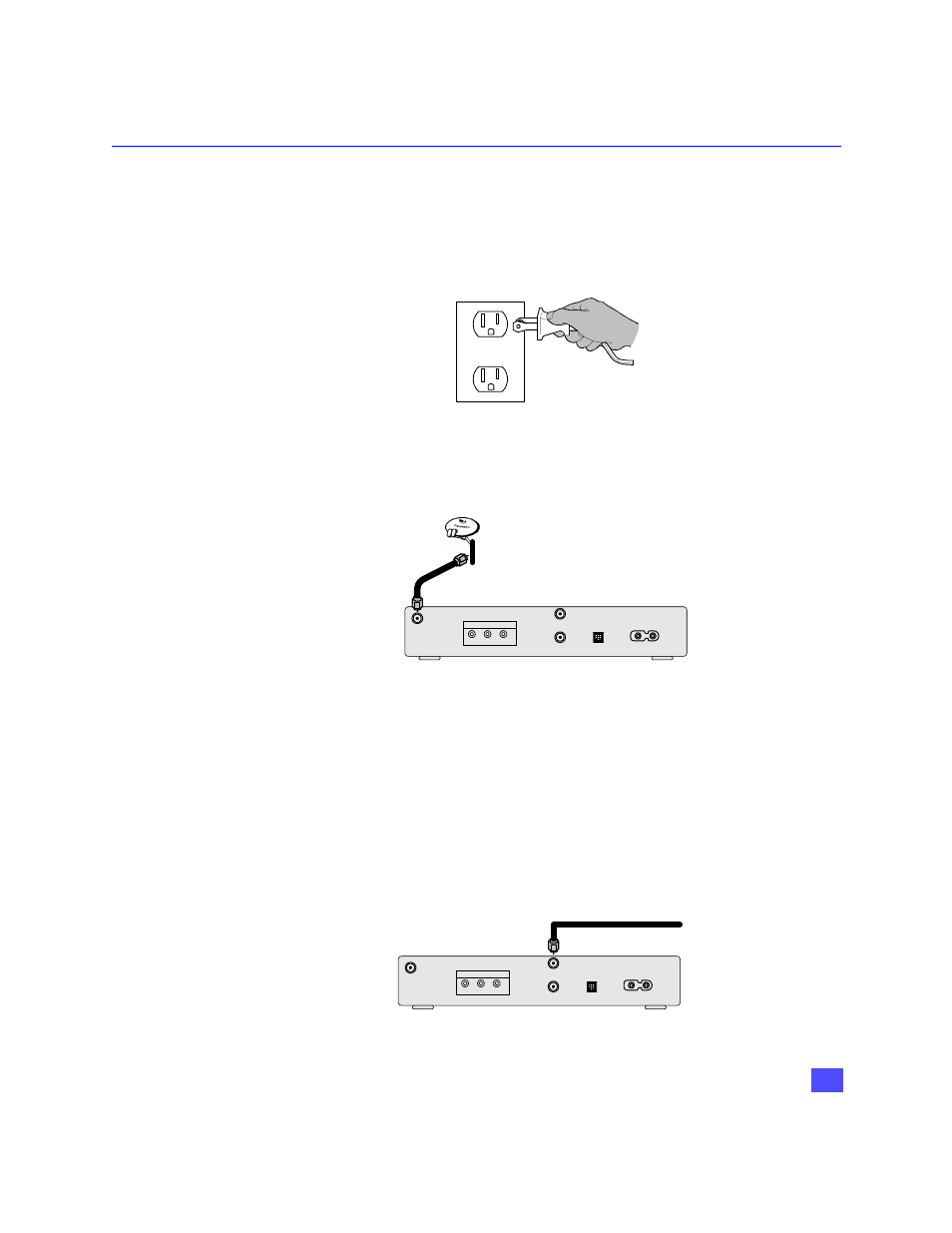Getting started, Step 1. connect ac power supply cord, Step 1a. directv satellite dish connection | Step 1b. antenna / cable connection, Step 1. connect ac power cord, Step 1b. antenna/cable connection, Etting, Tarted | Panasonic TZ-DBS01 User Manual | Page 18 / 69