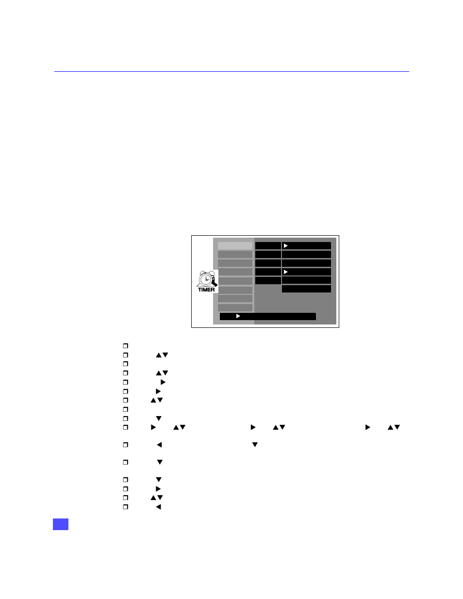 Timer | Panasonic TZ-DBS01 User Manual | Page 63 / 69