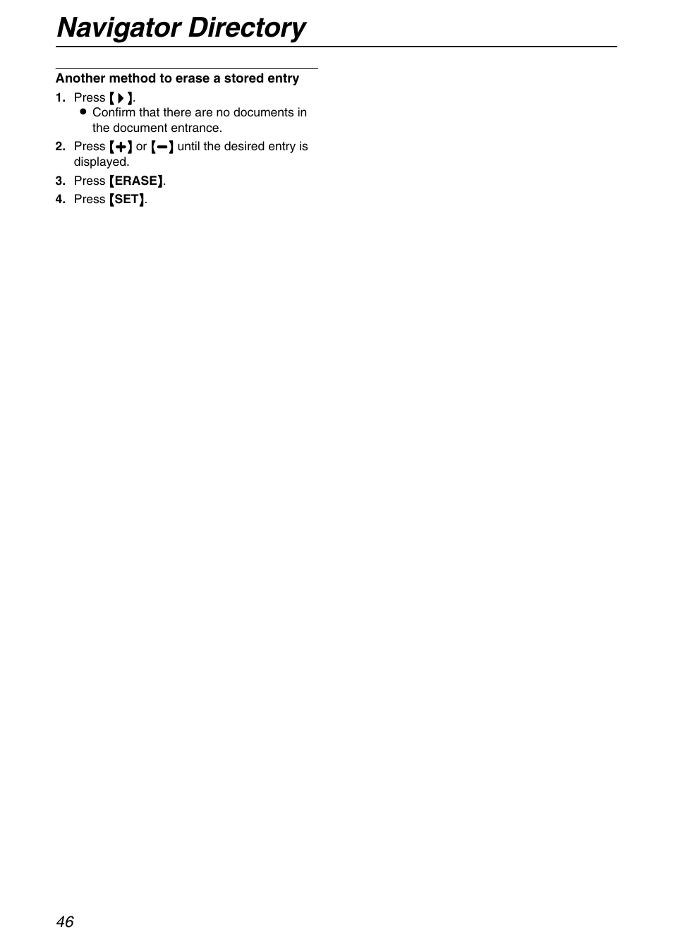 Navigator directory | Panasonic KX-FPG372 User Manual | Page 46 / 132