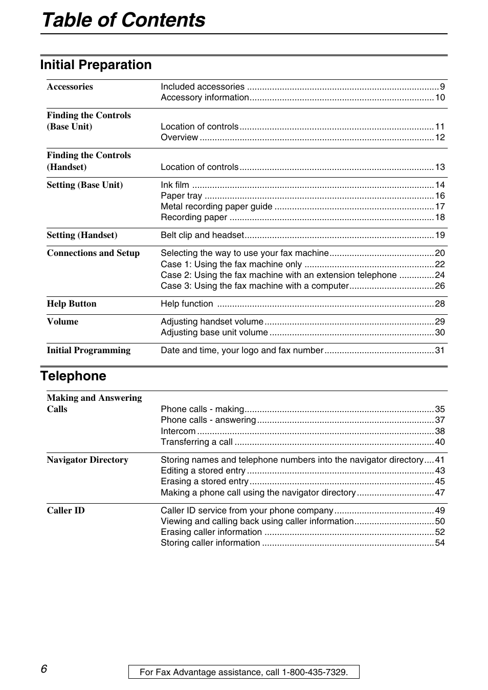 Panasonic KX-FPG372 User Manual | Page 6 / 132