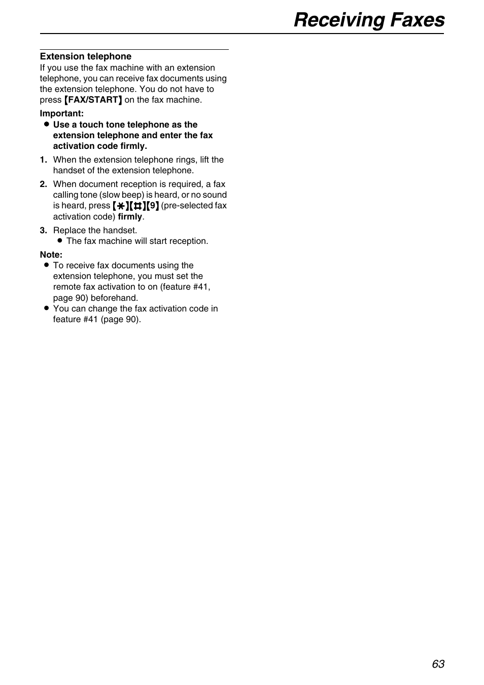 Receiving faxes | Panasonic KX-FPG372 User Manual | Page 63 / 132