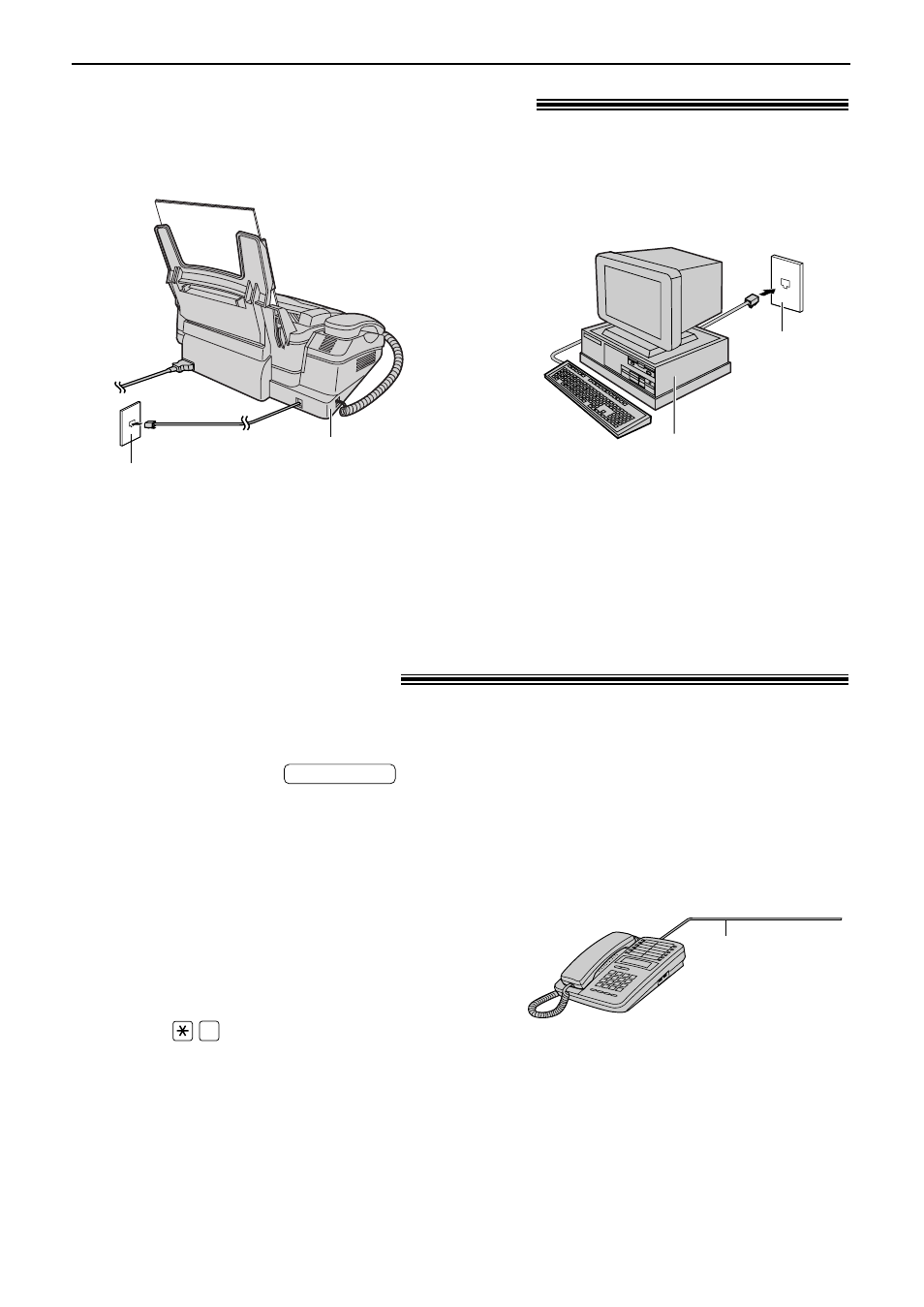 Receiving faxes, Extension telephone, Using the unit with a computer | Panasonic KX-FP86 User Manual | Page 46 / 88