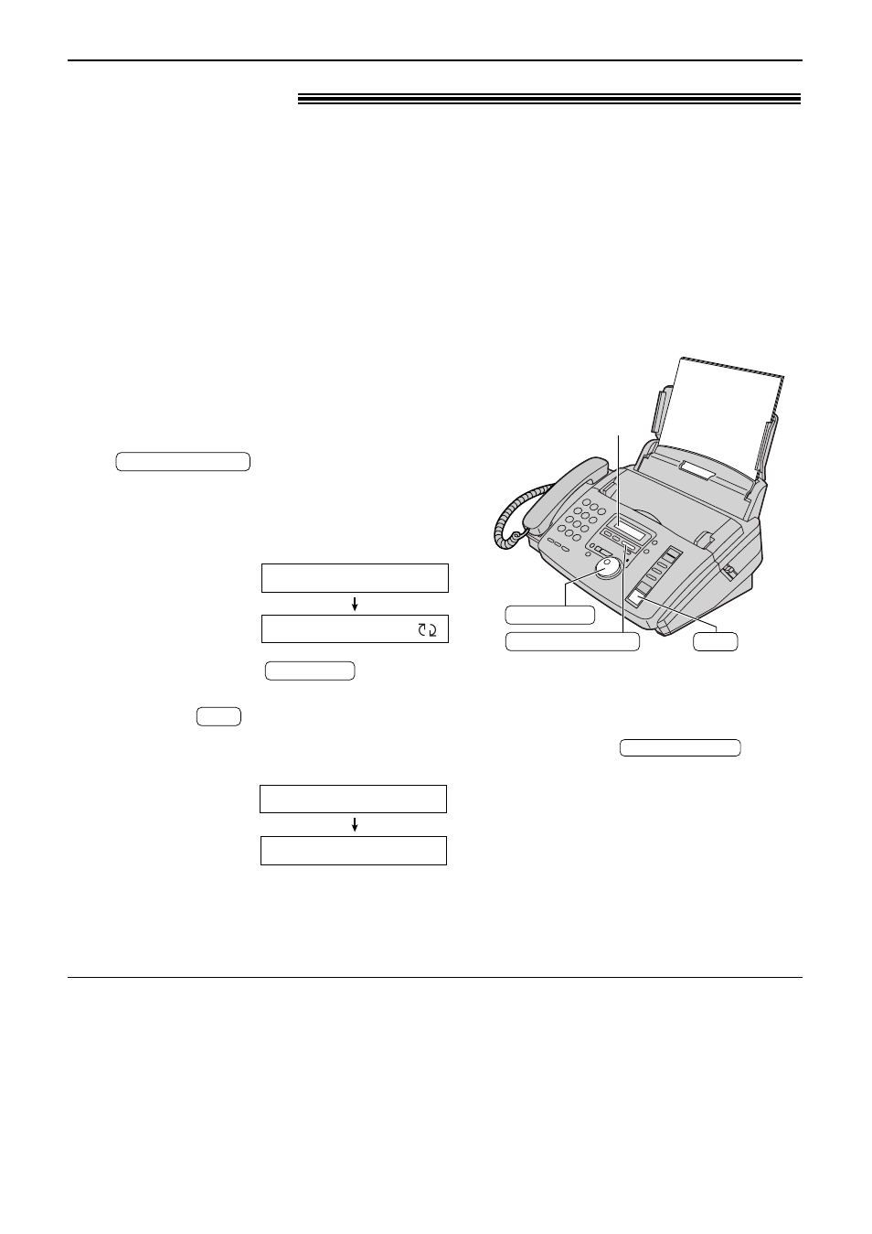 Answering device, Setup, Setting up the voice and fax message reception | Panasonic KX-FP86 User Manual | Page 50 / 88