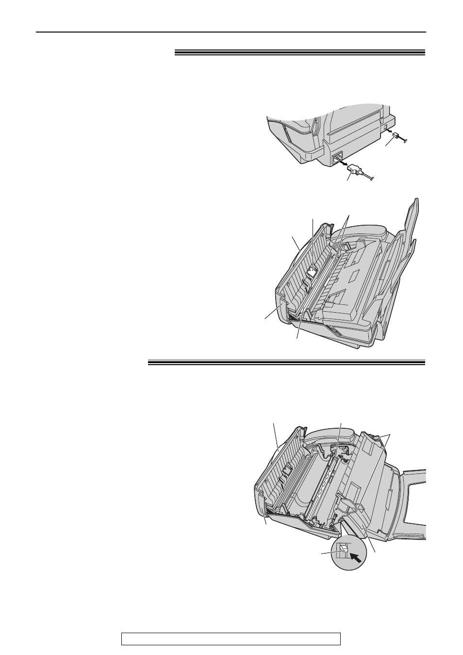 Cleaning, Thermal head, Document feeder | Panasonic KX-FP86 User Manual | Page 80 / 88