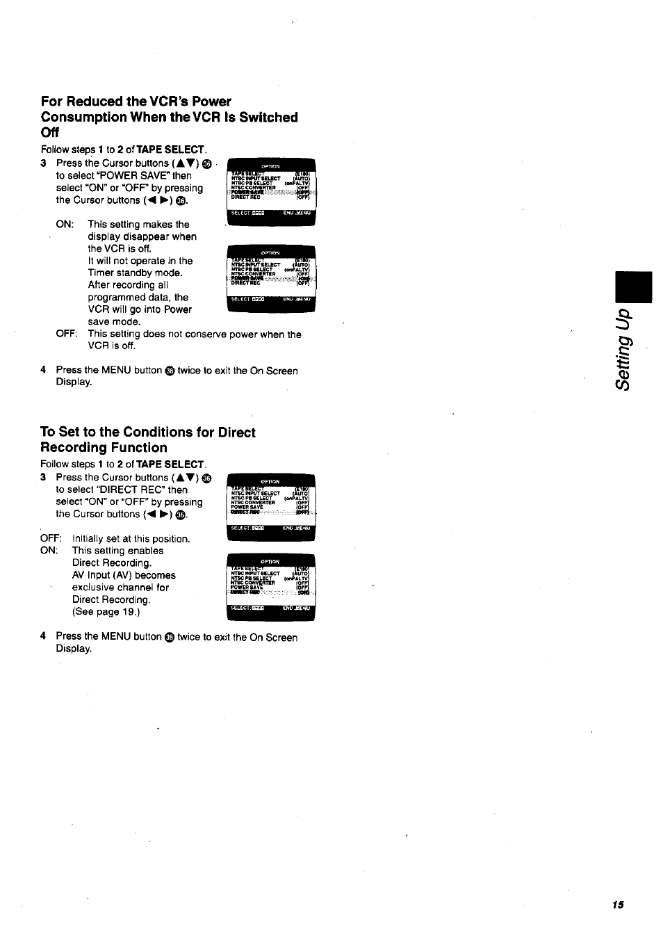 Panasonic NV-SJ200 User Manual | Page 15 / 30