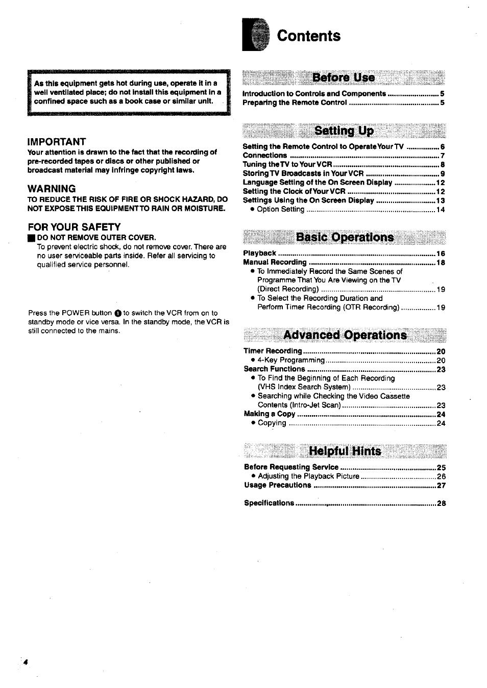 Panasonic NV-SJ200 User Manual | Page 4 / 30