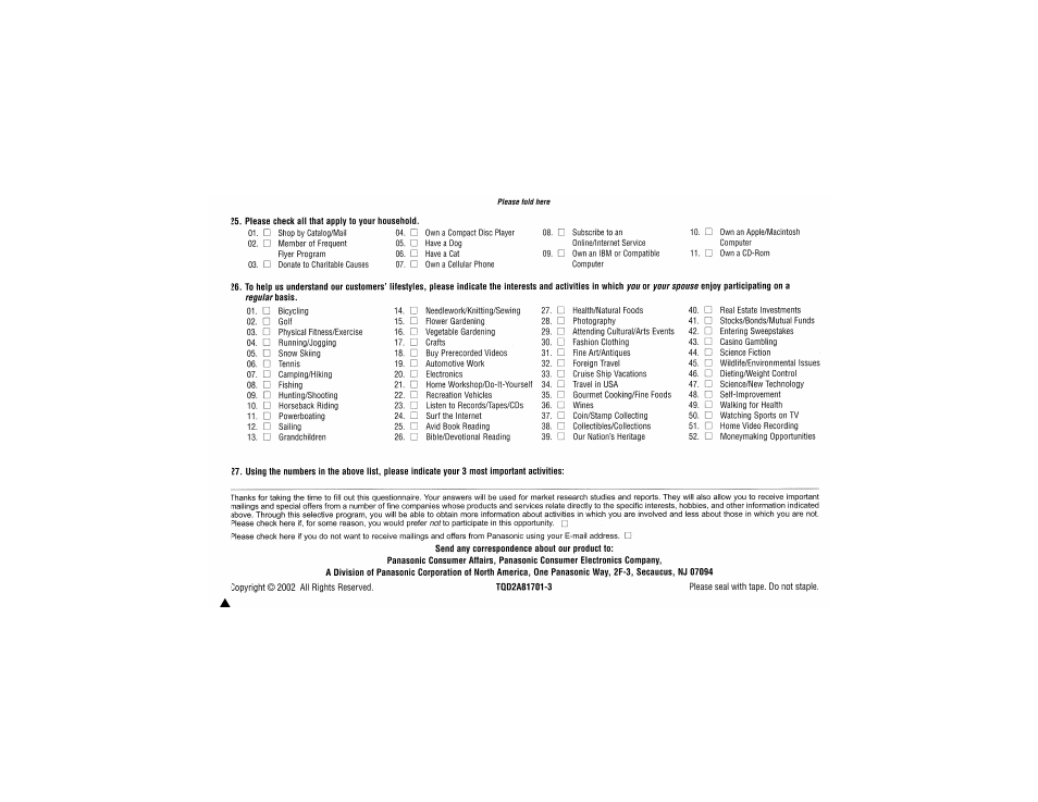 Panasonic TC-19LE50 User Manual | Page 42 / 49