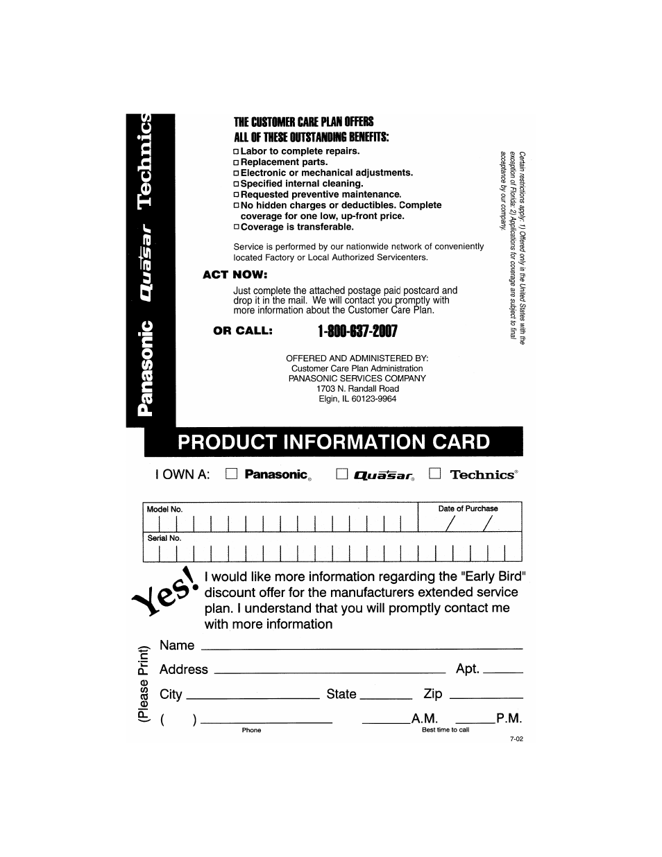 Panasonic TC-19LE50 User Manual | Page 47 / 49