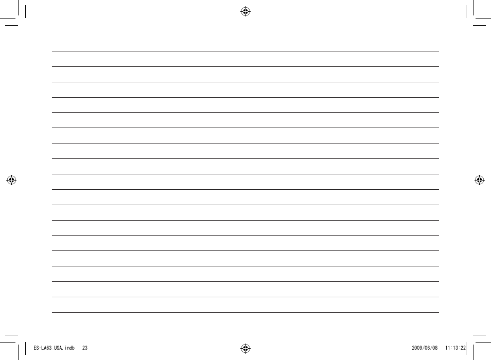 Panasonic ESLA63 User Manual | Page 23 / 24