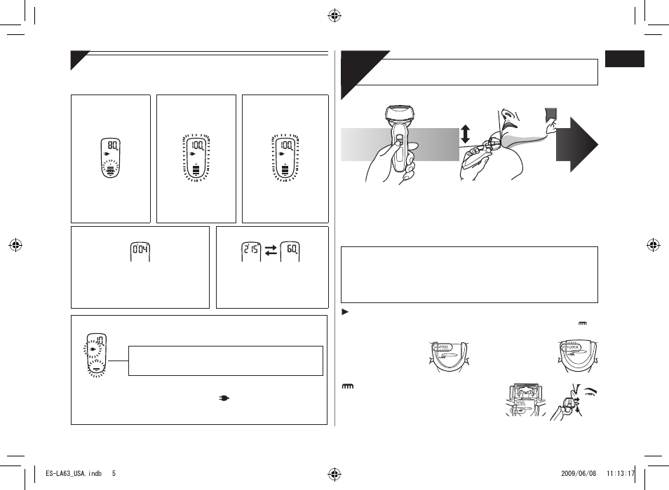 Sha ve | Panasonic ESLA63 User Manual | Page 5 / 24