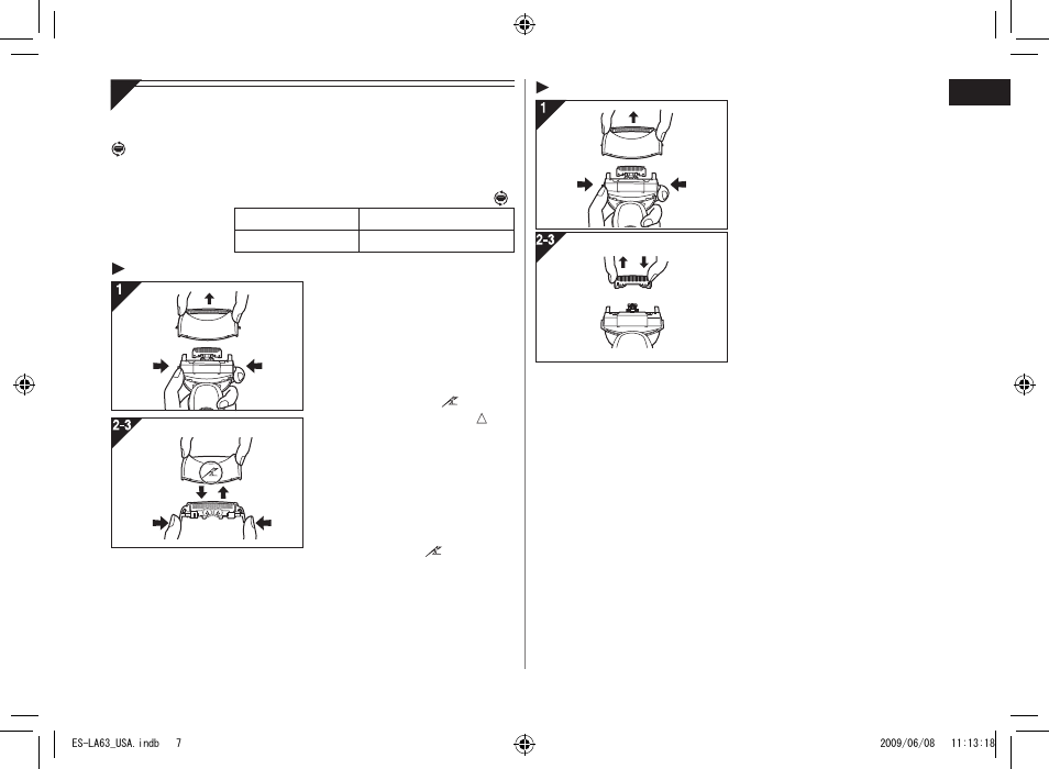 Panasonic ESLA63 User Manual | Page 7 / 24