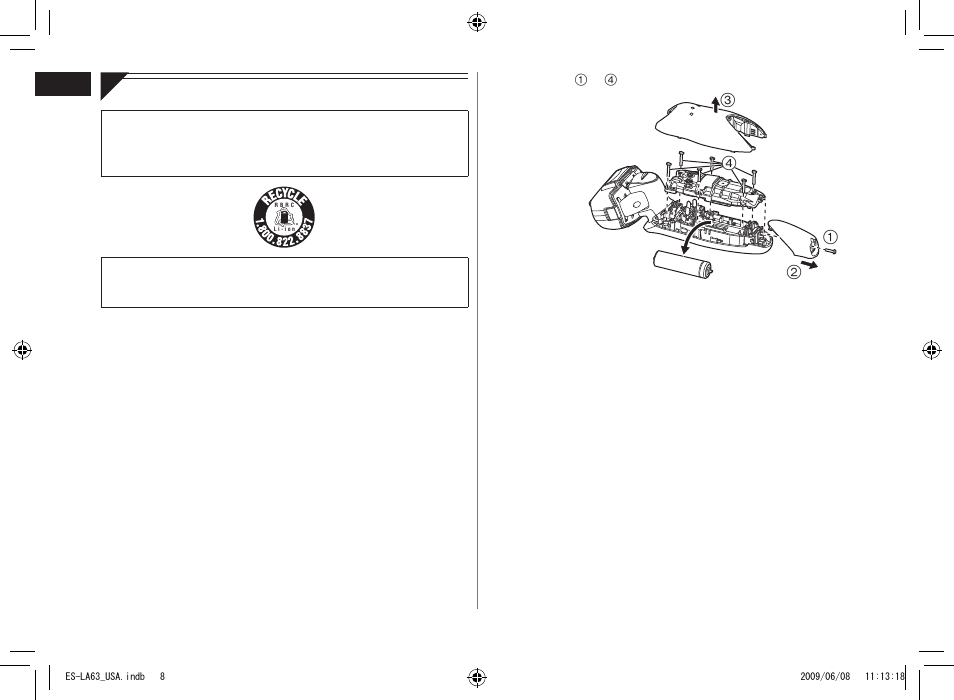 Panasonic ESLA63 User Manual | Page 8 / 24