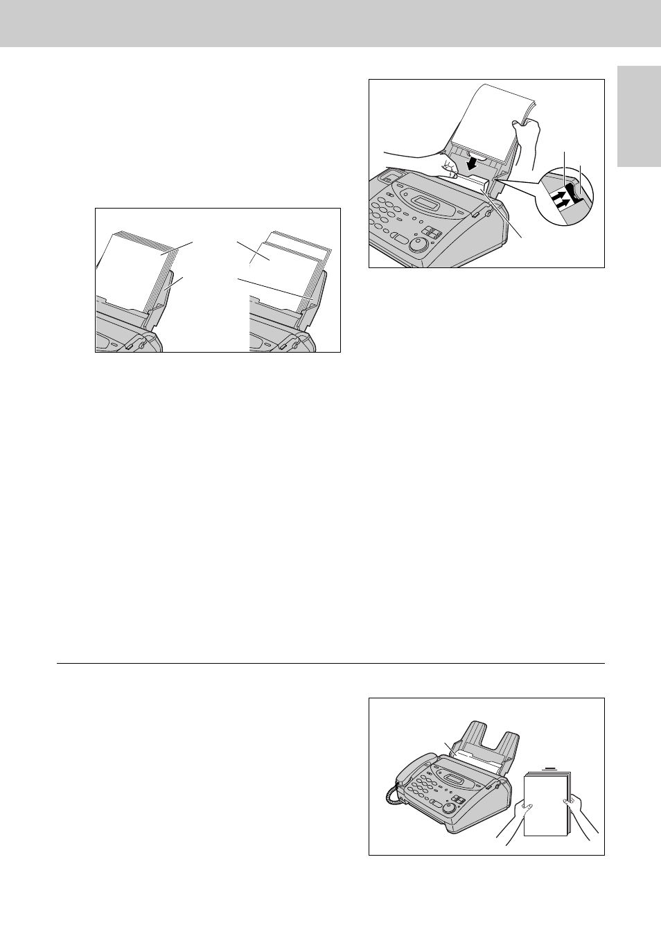 Setup, Adding paper to the paper tray | Panasonic KX-FP105CX User Manual | Page 27 / 45