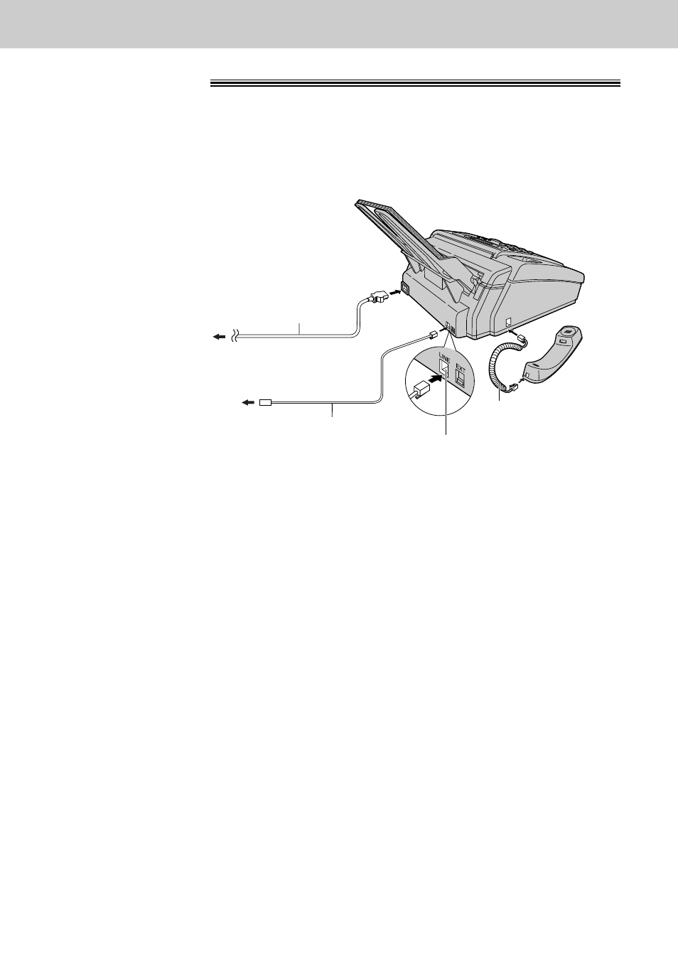 Setup connections | Panasonic KX-FP105CX User Manual | Page 28 / 45