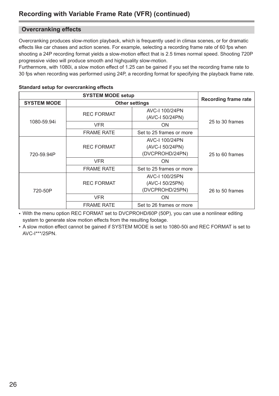 Panasonic AG-HPX250EN User Manual | Page 26 / 170