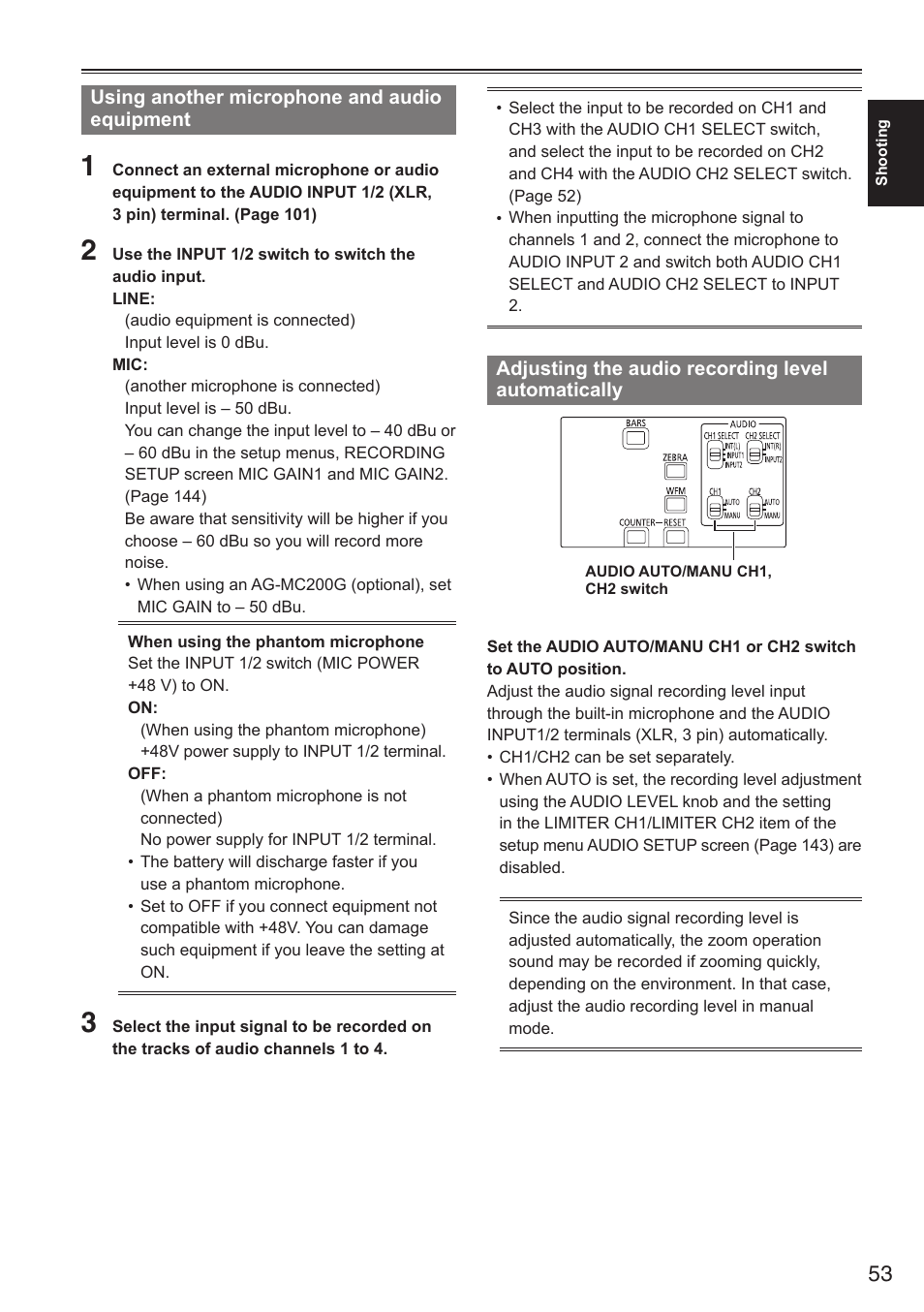 Panasonic AG-HPX250EN User Manual | Page 53 / 170