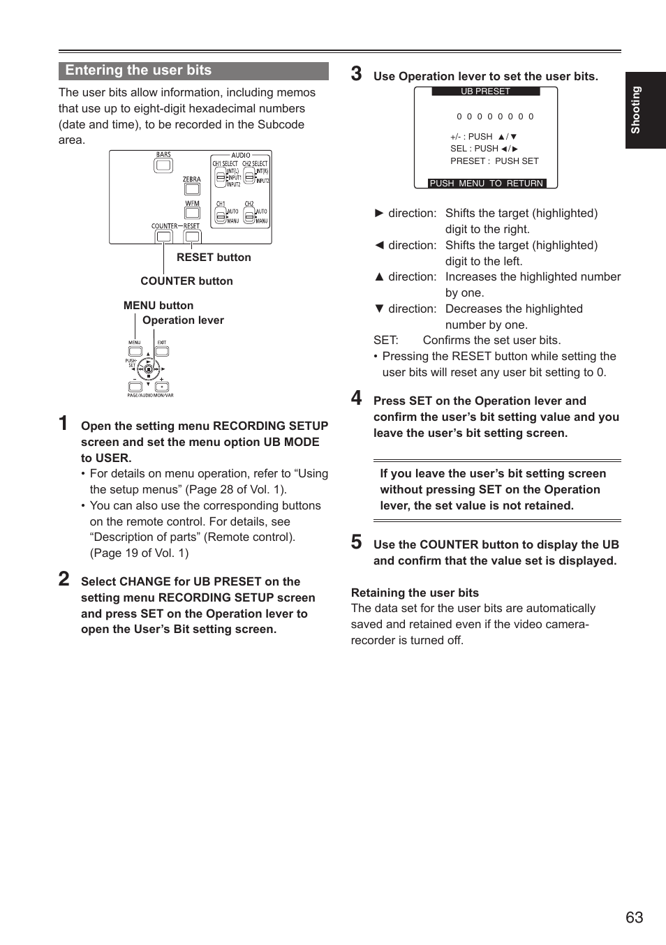 Panasonic AG-HPX250EN User Manual | Page 63 / 170