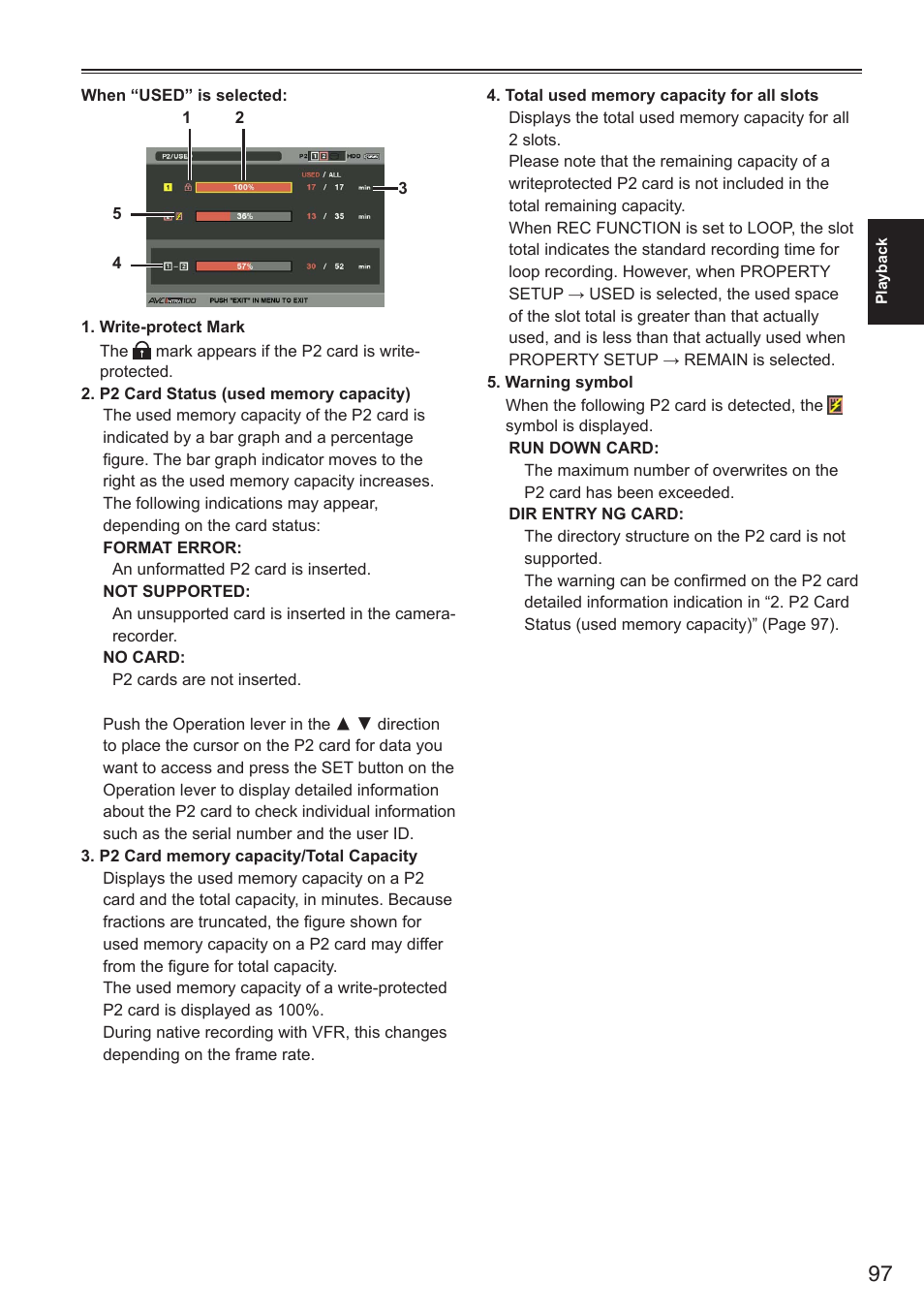 Panasonic AG-HPX250EN User Manual | Page 97 / 170