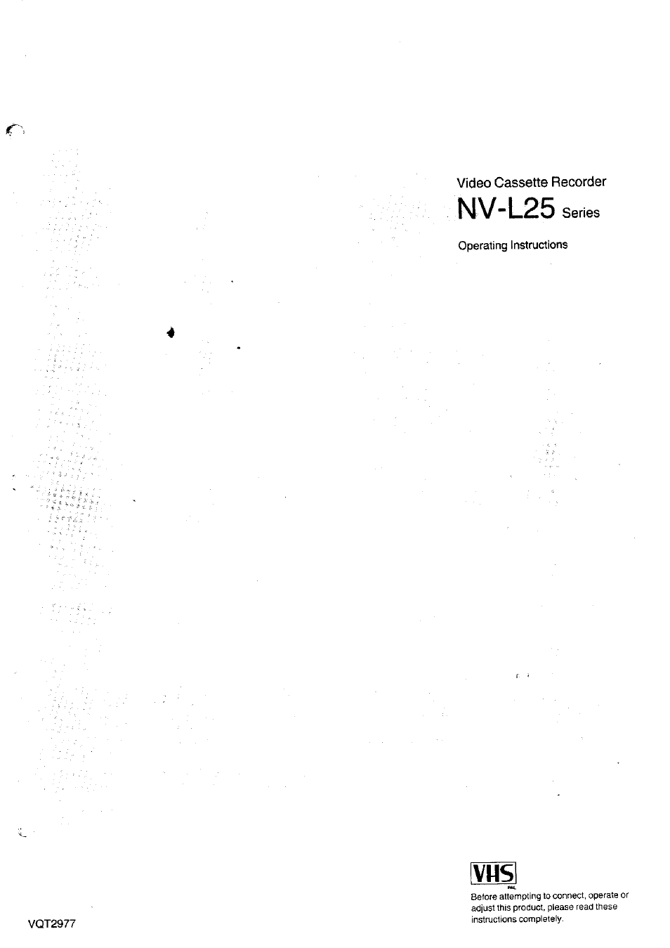 Panasonic NV-L25 User Manual | 39 pages