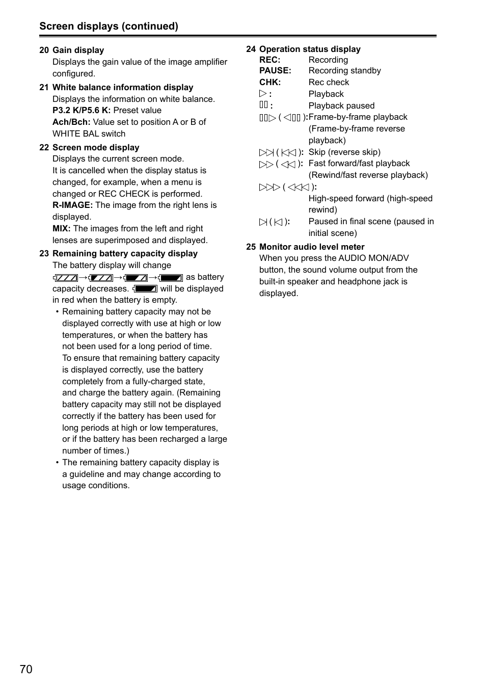 Panasonic AG-3DA1P User Manual | Page 70 / 96