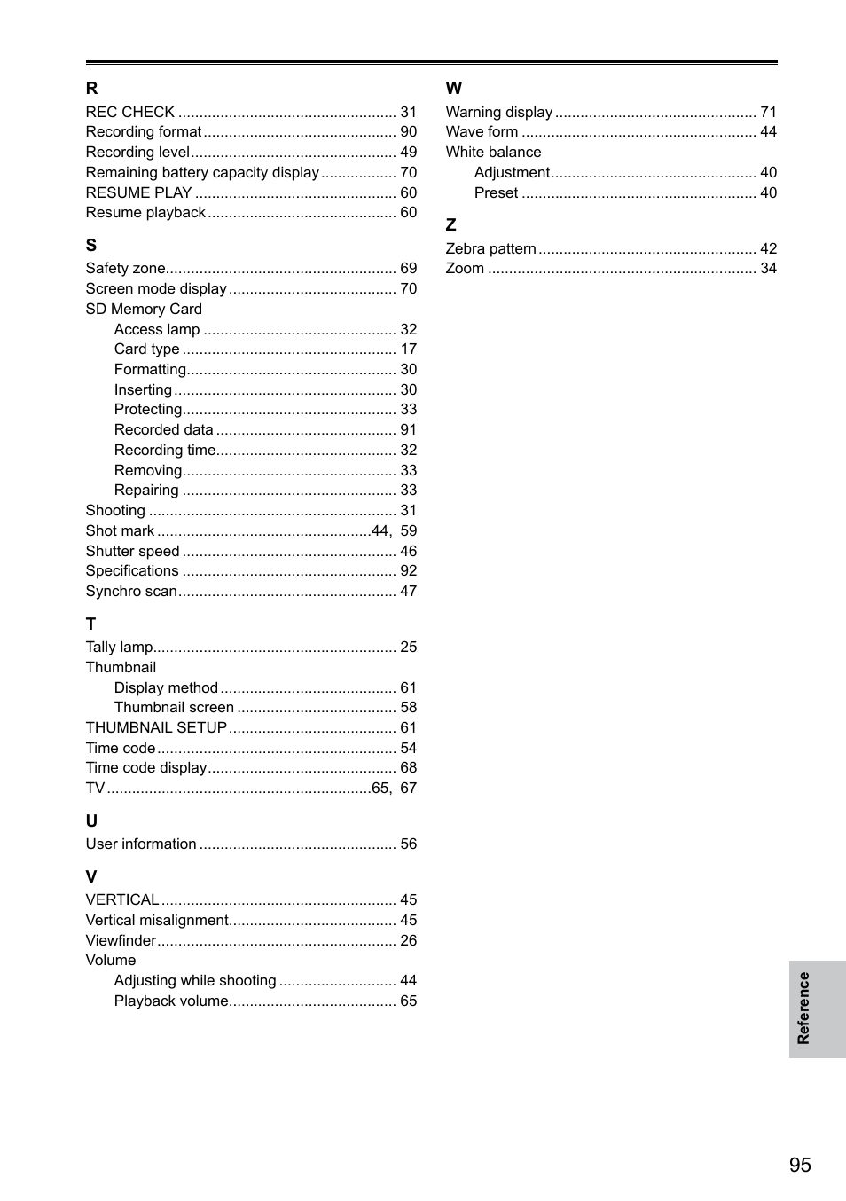 Panasonic AG-3DA1P User Manual | Page 95 / 96