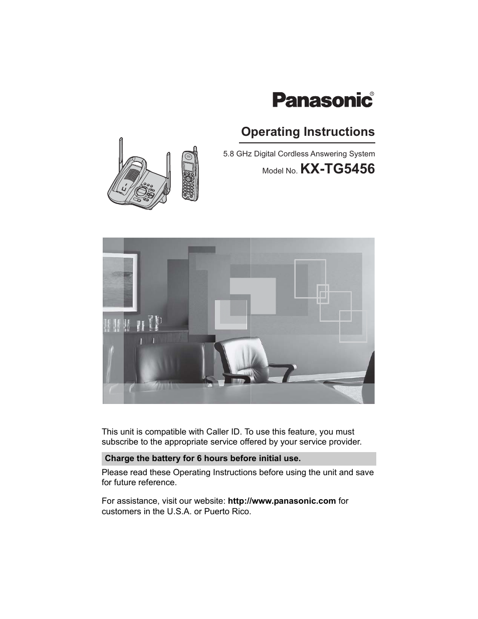 Panasonic KX-TG5456 User Manual | 76 pages