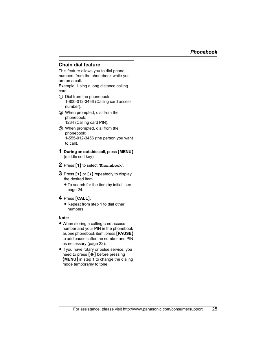 Panasonic KX-TG5456 User Manual | Page 25 / 76