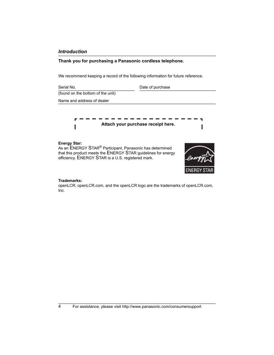 Panasonic KX-TG5456 User Manual | Page 4 / 76
