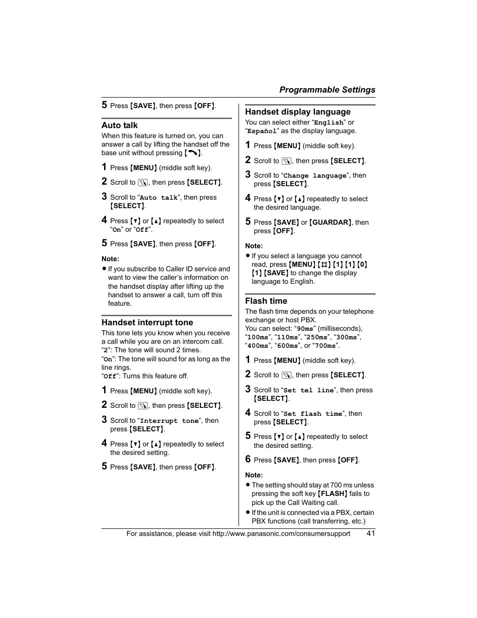 Panasonic KX-TG5456 User Manual | Page 41 / 76
