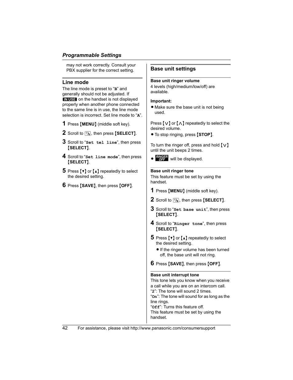 Panasonic KX-TG5456 User Manual | Page 42 / 76