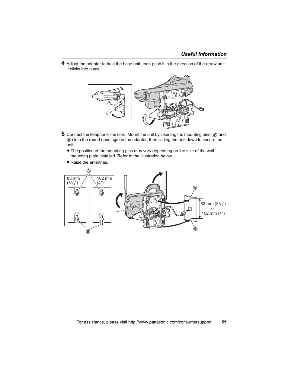 Panasonic KX-TG5456 User Manual | Page 55 / 76