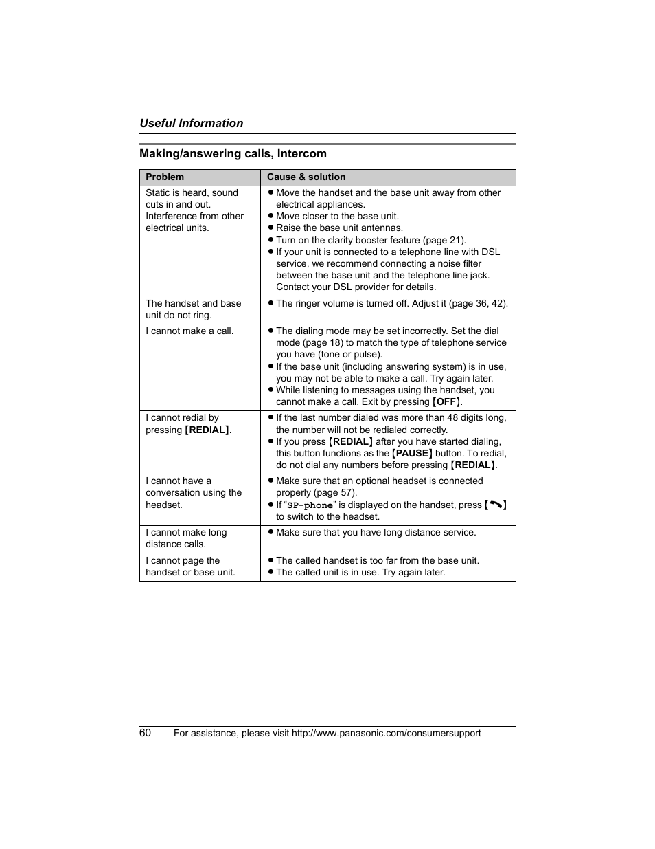 Panasonic KX-TG5456 User Manual | Page 60 / 76