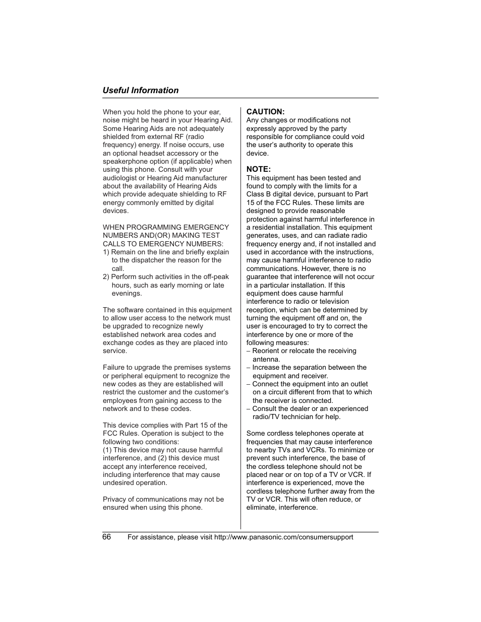 Panasonic KX-TG5456 User Manual | Page 66 / 76
