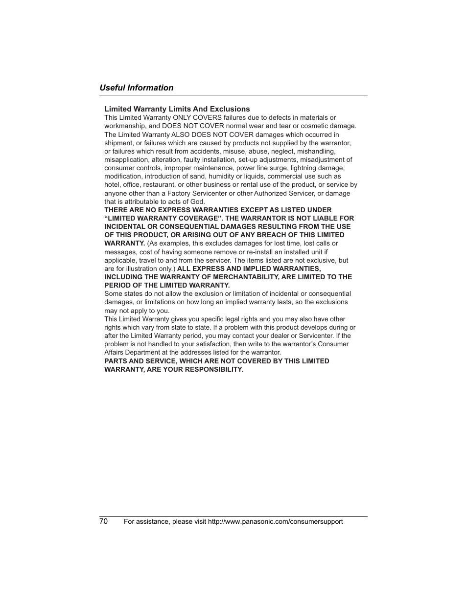 Panasonic KX-TG5456 User Manual | Page 70 / 76