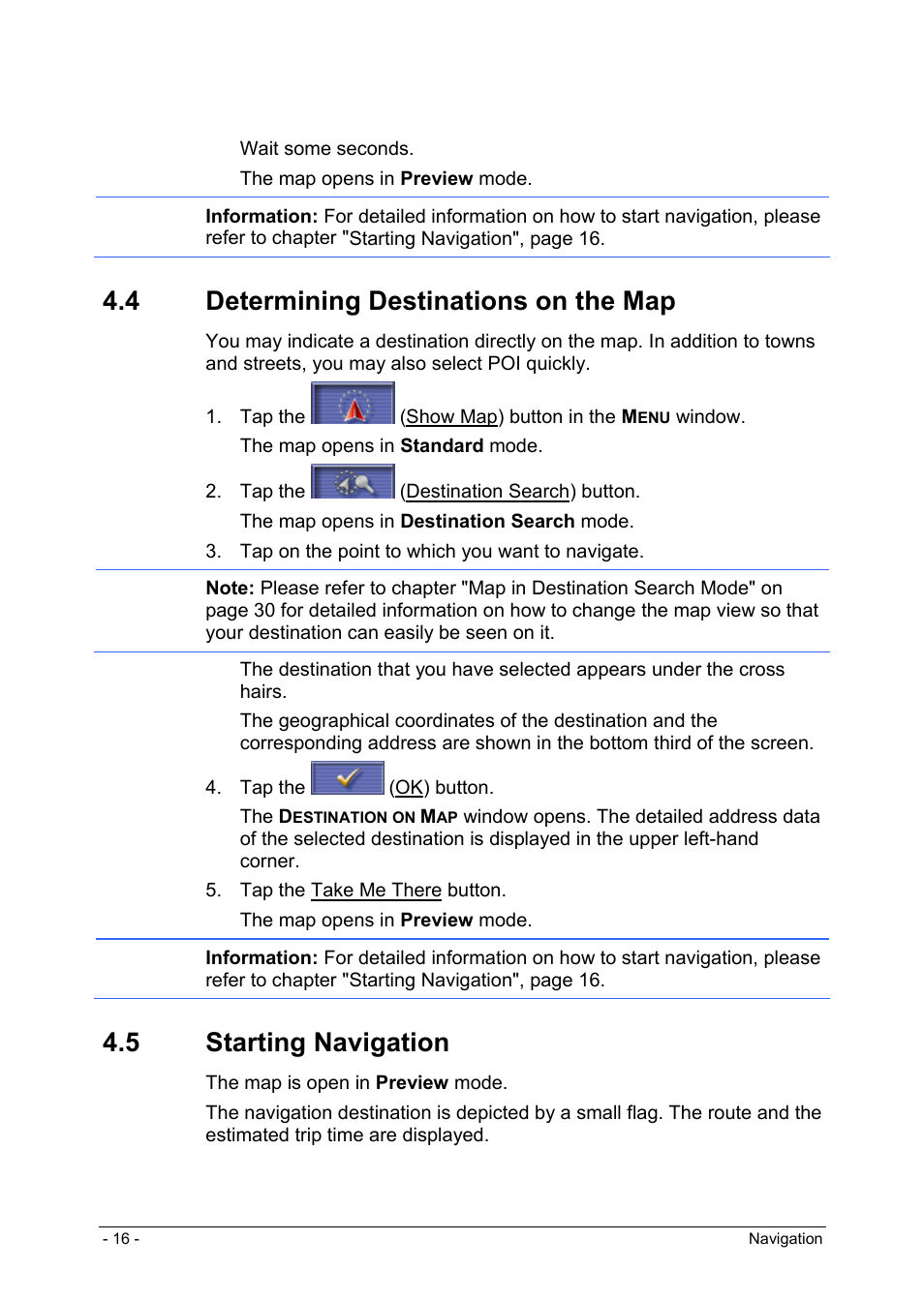 4 determining destinations on the map, 5 starting navigation, Navigating homewards | Voice commands | Panasonic CN-GP50N User Manual | Page 16 / 39