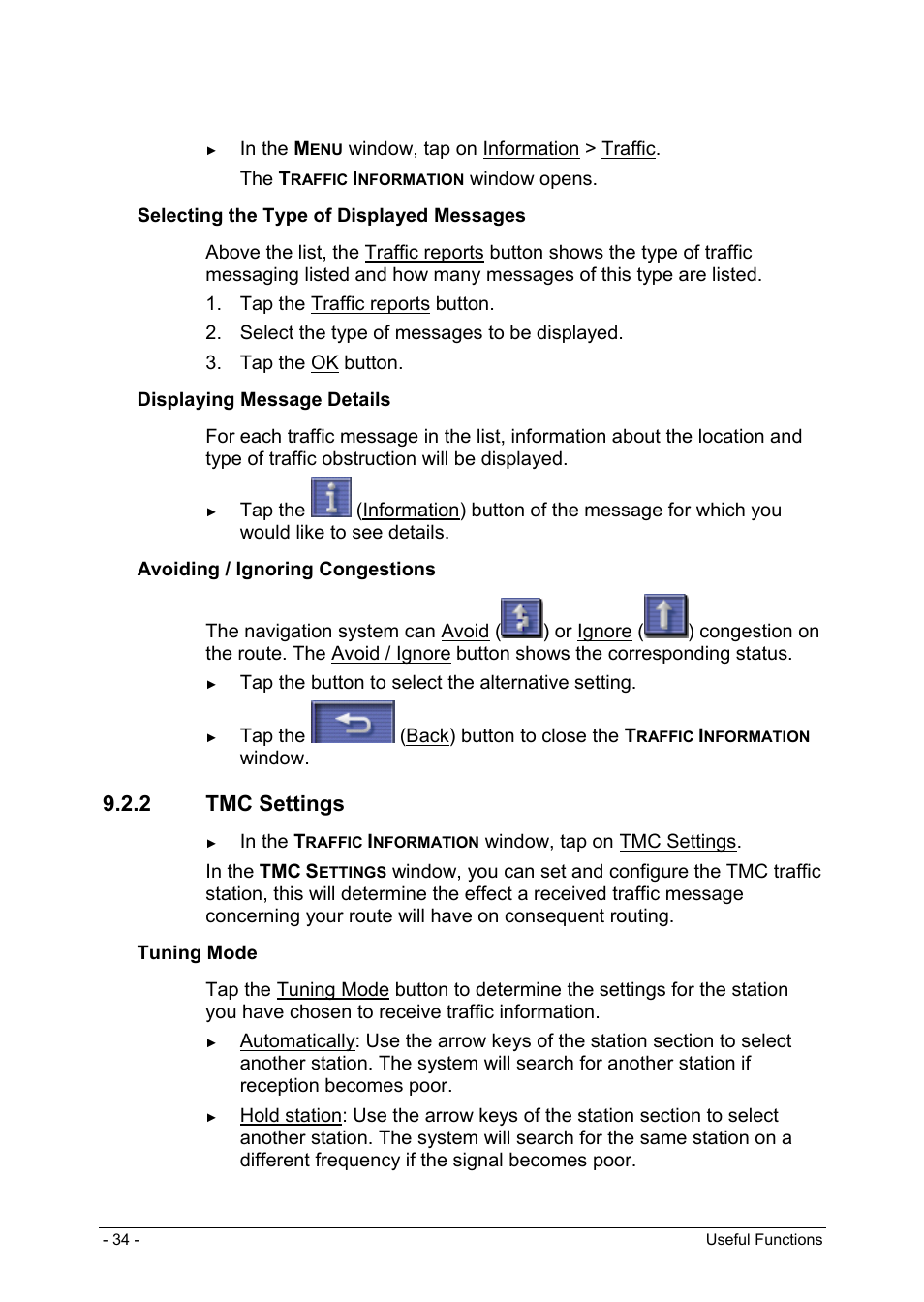 2 tmc settings, Operating in destination search mode | Panasonic CN-GP50N User Manual | Page 34 / 39